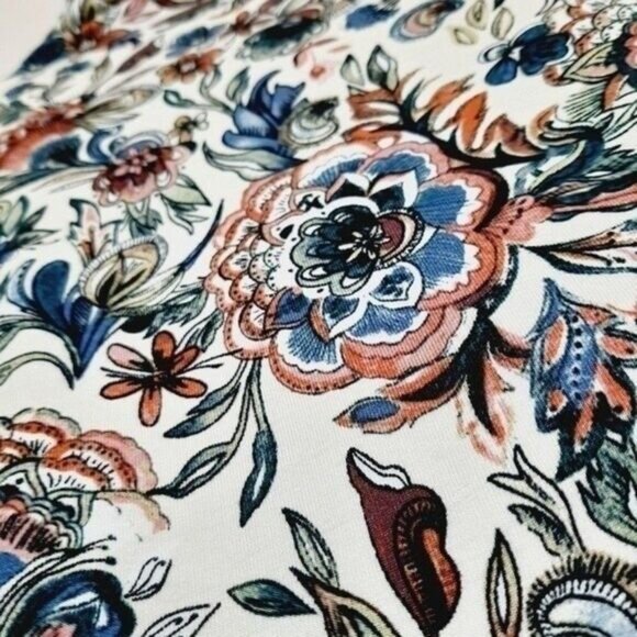 A MTL 1980 Floral Mock Neck Pullover Soft Top Size 1X - Picture 6 of 8